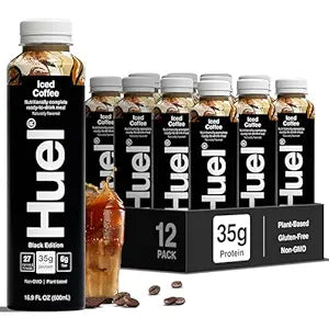 Huel Black Edition  | Iced Coffee Meal Replacement Shake : 16.9 oz, Quantity 11, EC $10.8, USD $4, Buy All Price USD $44