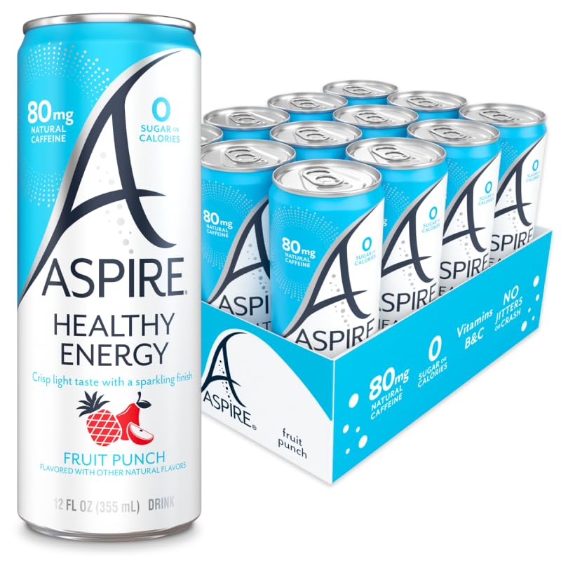 ASPIRE® Fruit Punch, Healthy Energy Drink: 12 Oz , Quantity 12, EC $10.8, USD $4, Buy All Price USD $48