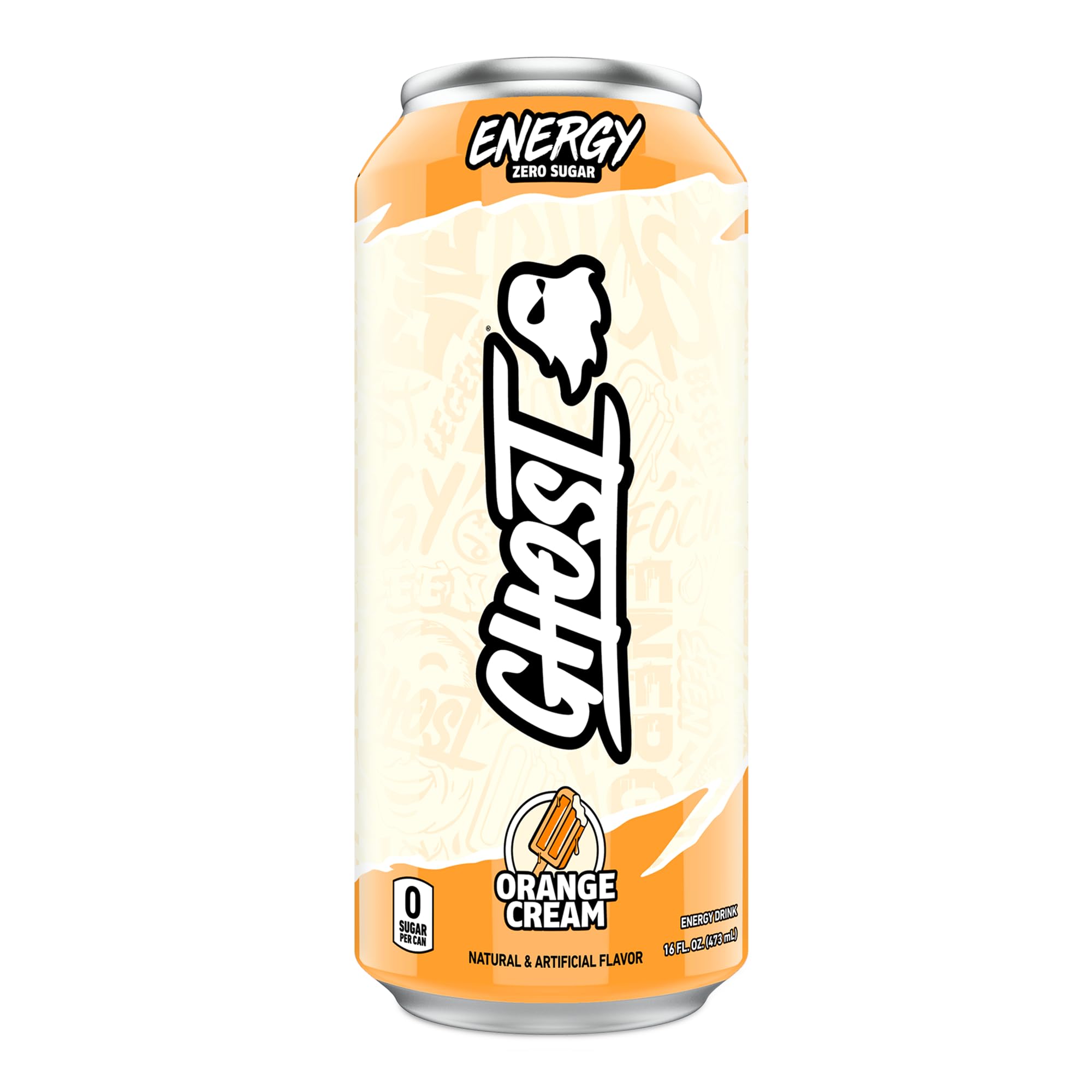 GHOST Energy Drink - Single Can, Orange Cream: 16 oz, Quantity 27, EC $10.8, USD $4, Buy All Price USD $108