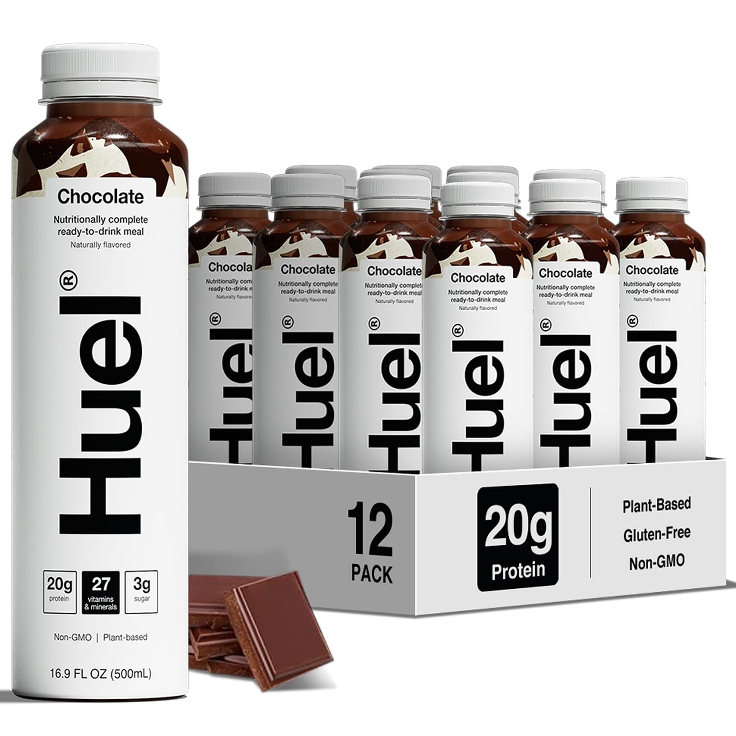 Huel Ready-to-Drink | Chocolate Meal Replacement Drink : 16.9 oz, Quantity 13, EC $10.8, USD $4, Buy All Price USD $52