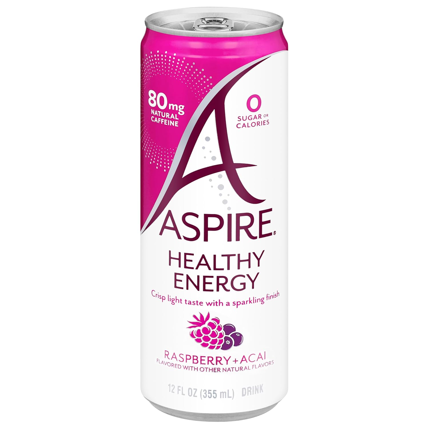 Aspire, Healthy Energy Raspberry + Acai: 12 Oz , Quantity 16, EC $10.8, USD $4, Buy All Price USD $64
