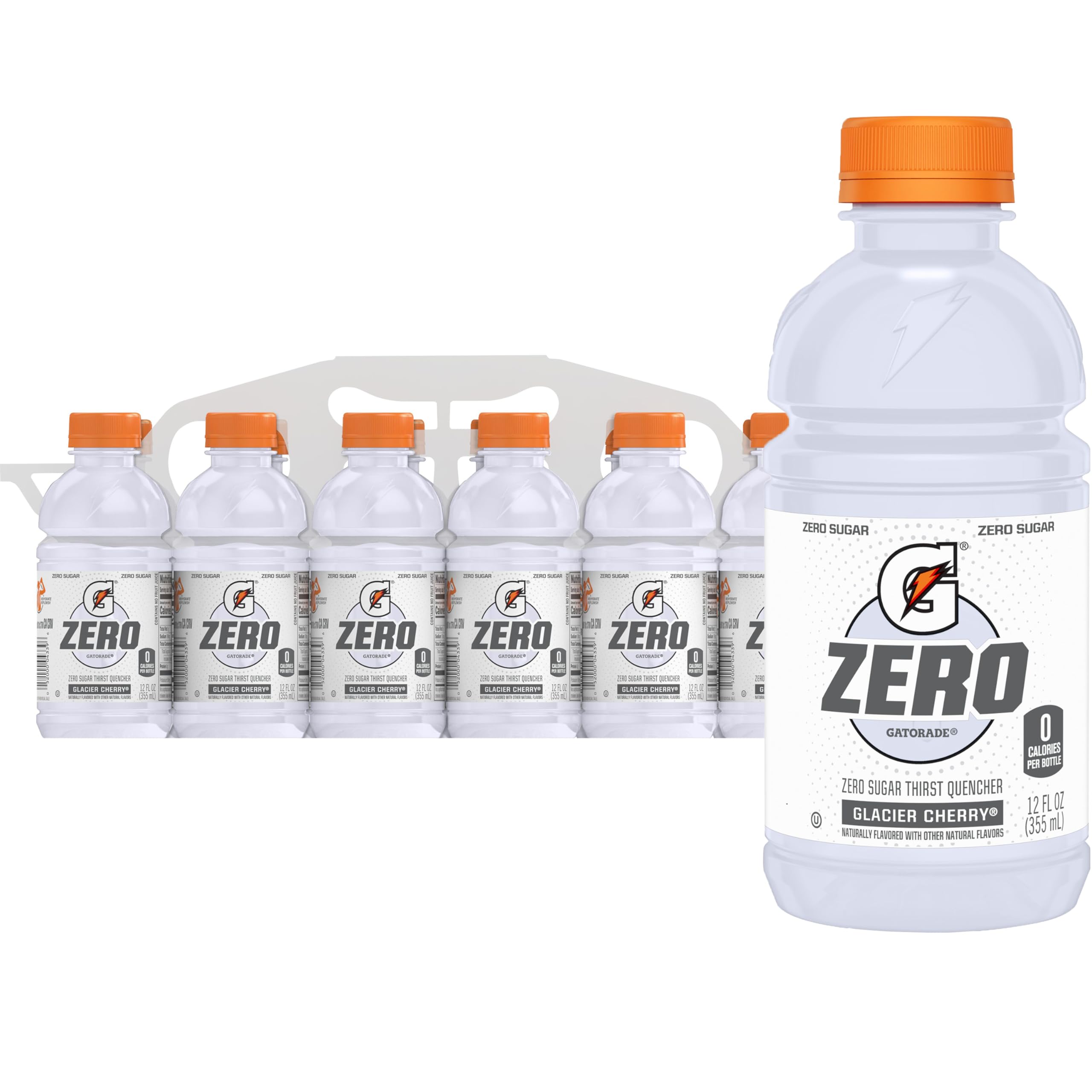 Gatorade G Zero Thirst Quencher, Glacier Cherry: 12 oz, Quantity 12, EC $5.4, USD $2, Buy All Price USD $24