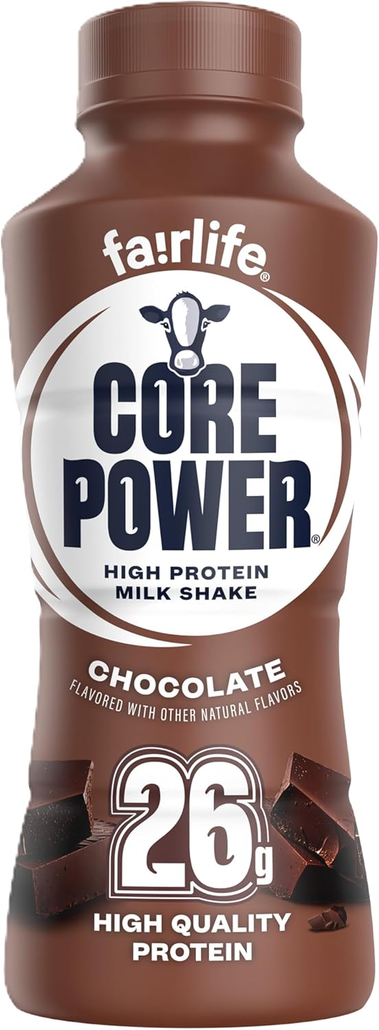 Core Power High Protein Shake, Chocolate: 14 oz, Quantity 24, EC $10.8, USD $4, Buy All Price USD $96