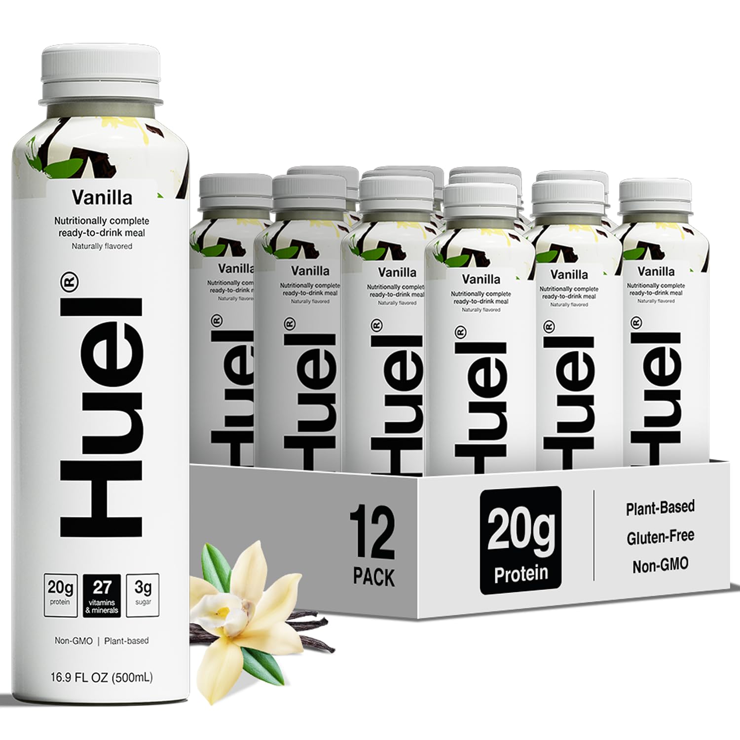 Huel Ready-to-Drink | Vanilla Meal Replacement Drink : 16.9 oz, Quantity 8, EC $10.8, USD $4, Buy All Price USD $32