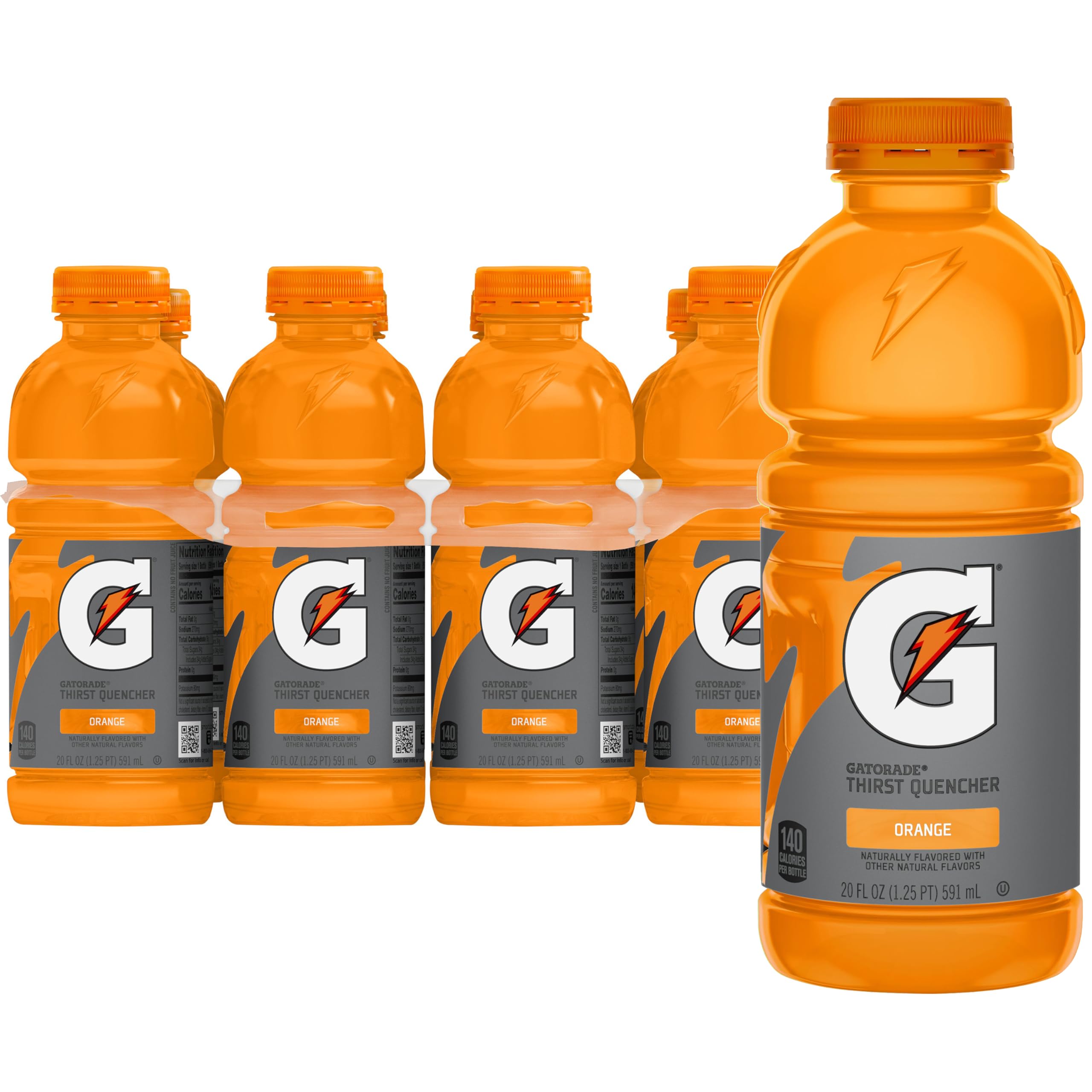 Gatorade Thirst Quencher, Orange: 20 oz, Quantity 9, EC $5.4, USD $2, Buy All Price USD $18